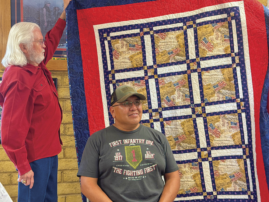 Wrapped in gratitude: U.S. military veterans honored with ‘Quilts of Valor’ in Gallup