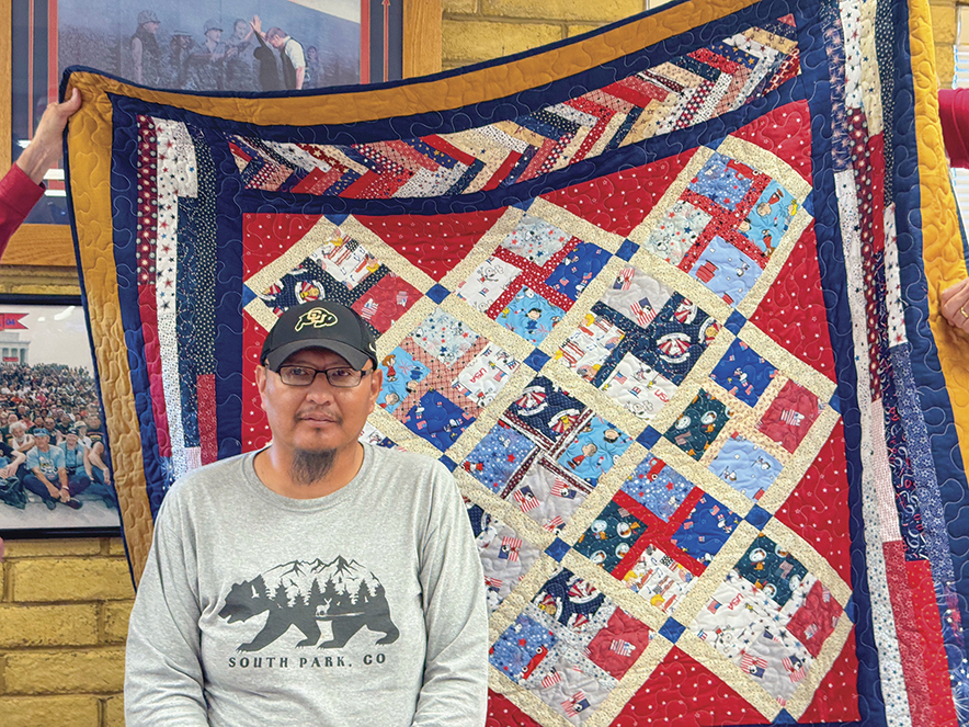 Wrapped in gratitude: U.S. military veterans honored with ‘Quilts of Valor’ in Gallup