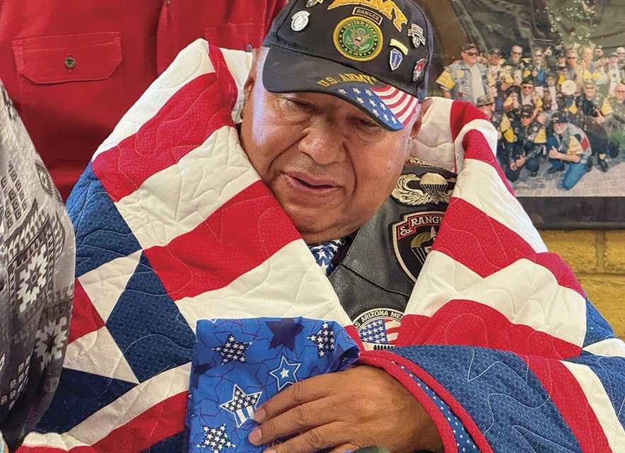 Wrapped in gratitude: U.S. military veterans honored with ‘Quilts of Valor’ in Gallup