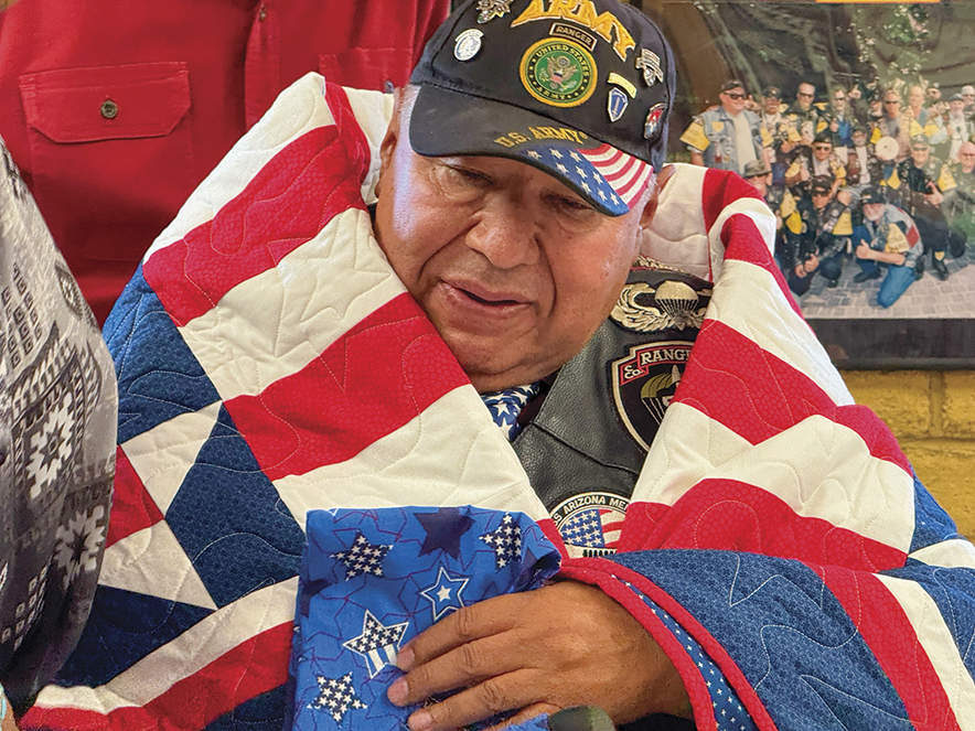 Wrapped in gratitude: U.S. military veterans honored with ‘Quilts of Valor’ in Gallup