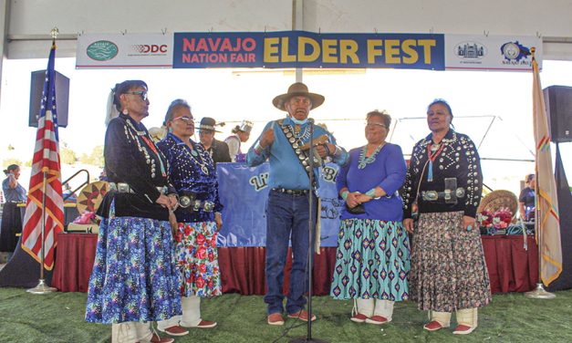 Elders gather under new arena shade at 77th Navajo Nation Fair