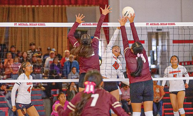 St. Michael netters top rival Rock Point in four sets
