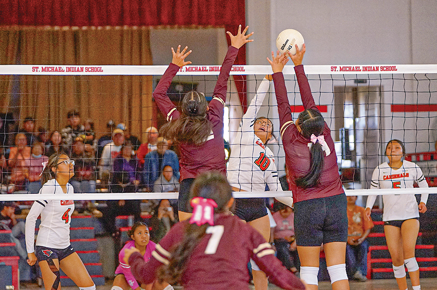 St. Michael netters top rival Rock Point in four sets