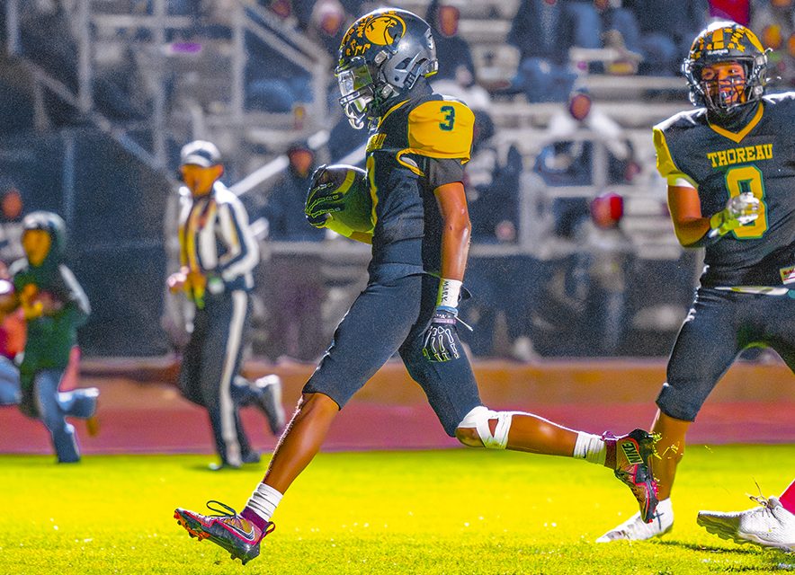 Thoreau Hawks soar past Wingate, 48-0, on Senior Night