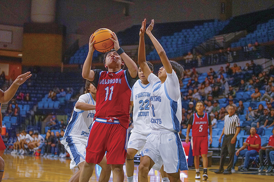 Holbrook boys pull away from Fighting Scouts in season opener