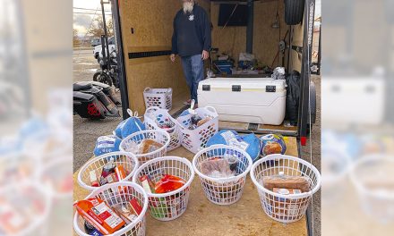 Community riders deliver 51 turkey baskets to families in need