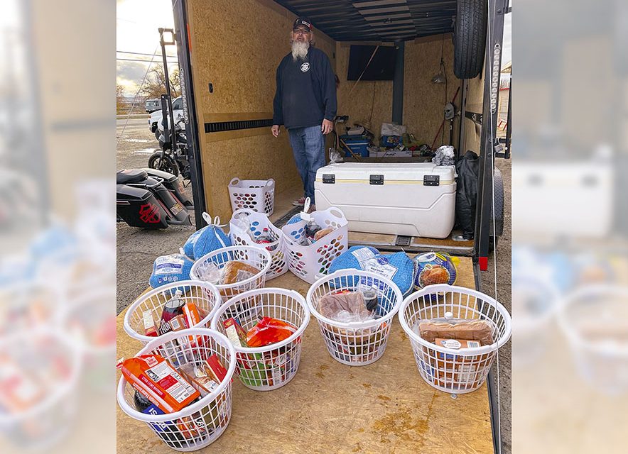 Community riders deliver 51 turkey baskets to families in need