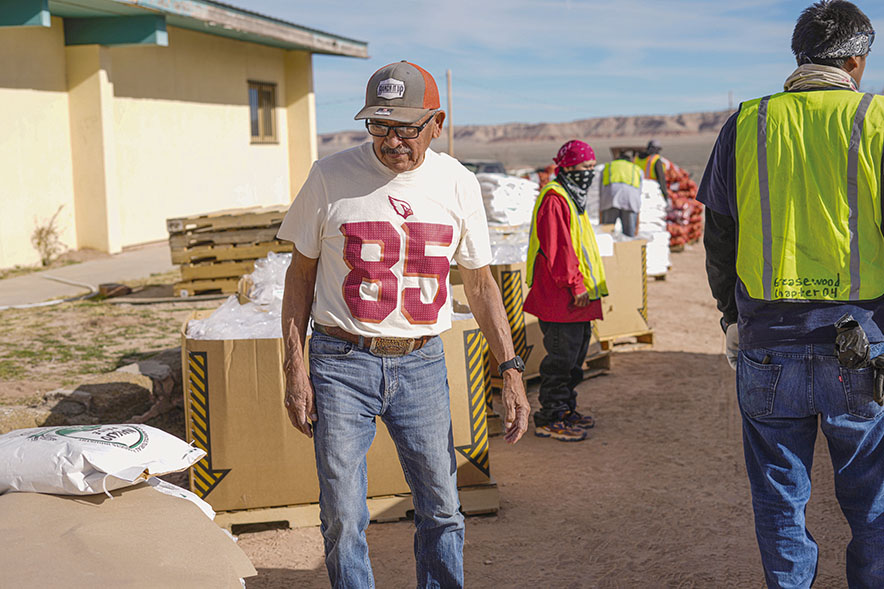 Food distribution highlights ongoing access challenges in Greasewood Springs