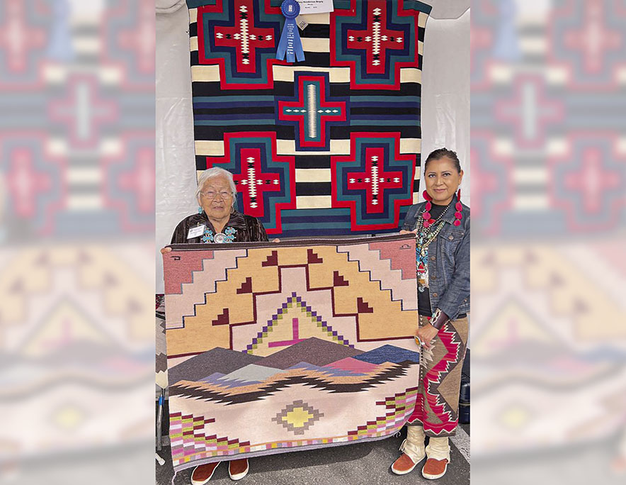 Ganado mother and daughter weavers partner on rug line debuting at Heard Museum