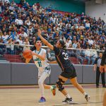 Navajo Prep girls claim fourth straight district tournament crown: Lady Eagles rally for 35-34 win