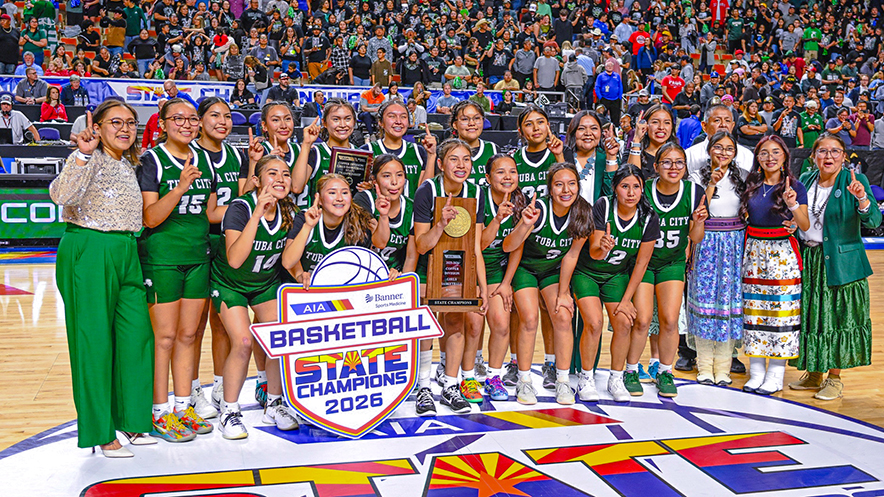 Tuba City defeats Snowflake 59-54 for Copper state title