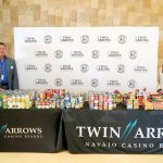 Twin Arrows casino team collects 736 pounds of food for northern Arizona families