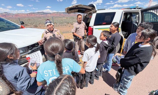 Diné professionals fill Lukachukai school gym for career day