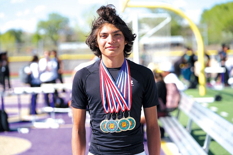 Thoreau freshman earns five state qualifications at district meet