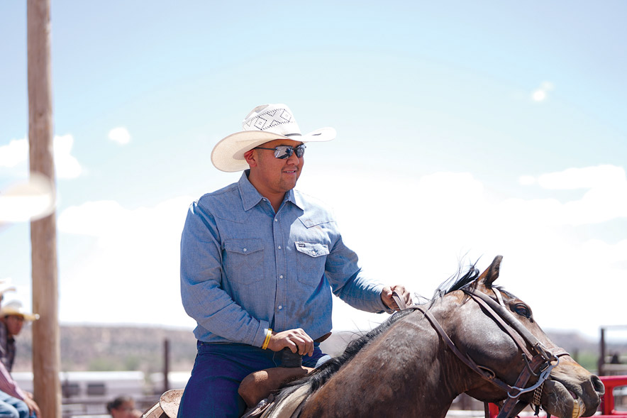 ‘Dance my own dance’ <br>Diné bulldogger Rooster Yazzie makes run at The America Rodeo Semi-Finals