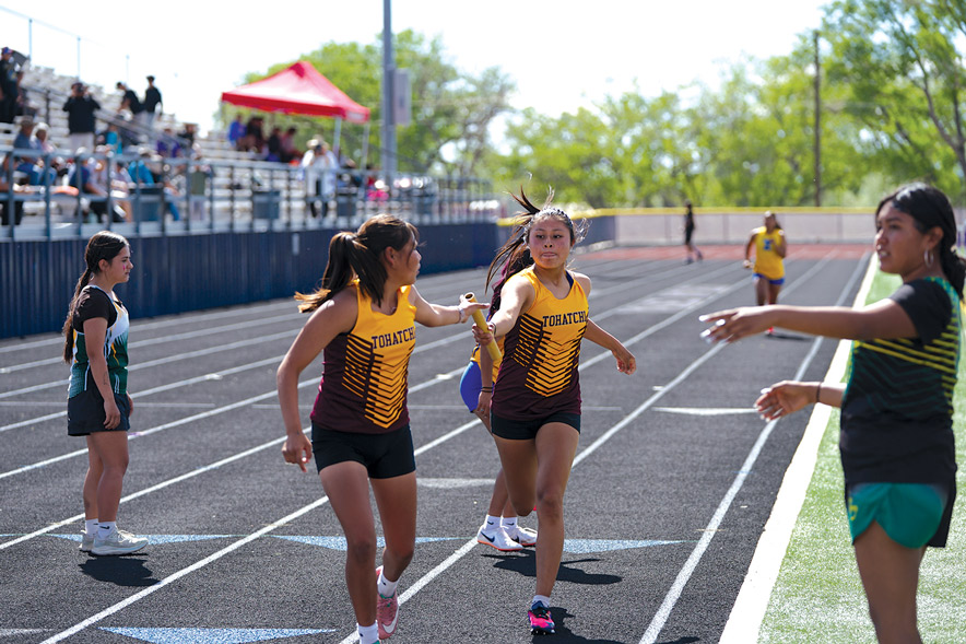 Tohatchi girls takes home gold in four relay races at district meet