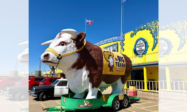 Route 66 caravan brings 72-ounce steak challenge near Navajo Nation