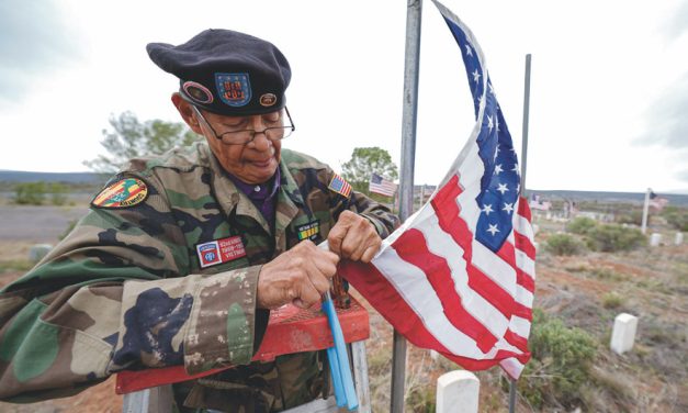 ‘You Are Not Forgotten’ <br>On Memorial Day, a Vietnam veteran honored his brother and a Navajo Code Talker at the Navajo Nation Veterans Cemetery