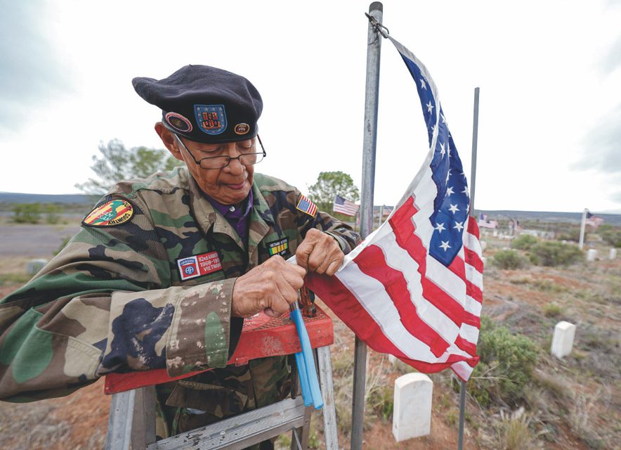 ‘You Are Not Forgotten’ <br>On Memorial Day, a Vietnam veteran honored his brother and a Navajo Code Talker at the Navajo Nation Veterans Cemetery