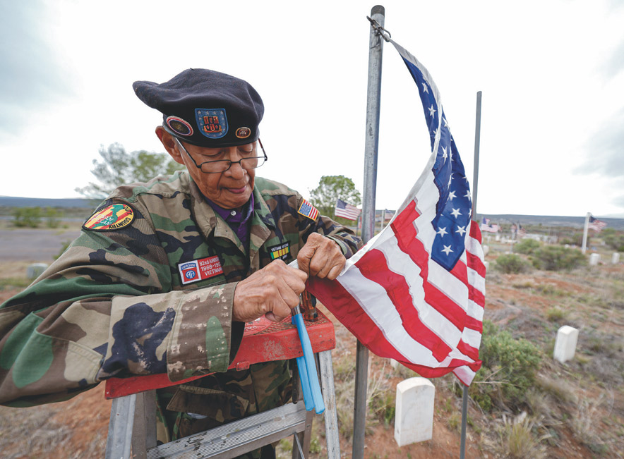 ‘You Are Not Forgotten’ <br>On Memorial Day, a Vietnam veteran honored his brother and a Navajo Code Talker at the Navajo Nation Veterans Cemetery