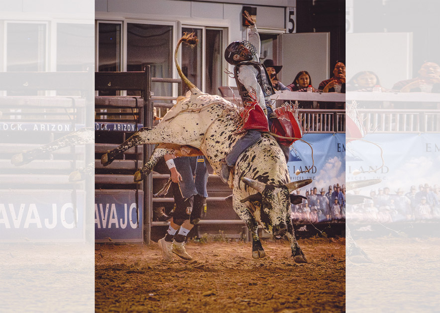 Diné bull rider Brad Moreno gets summer rolling with hometown win