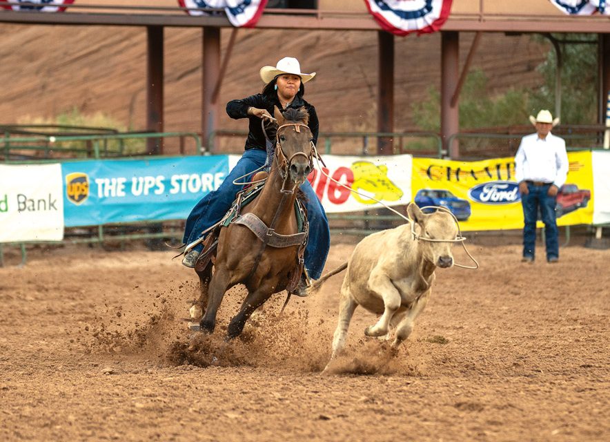 Sitting pretty: Diné breakaway roper Kadin Jodie moves up in the WPRA rankings