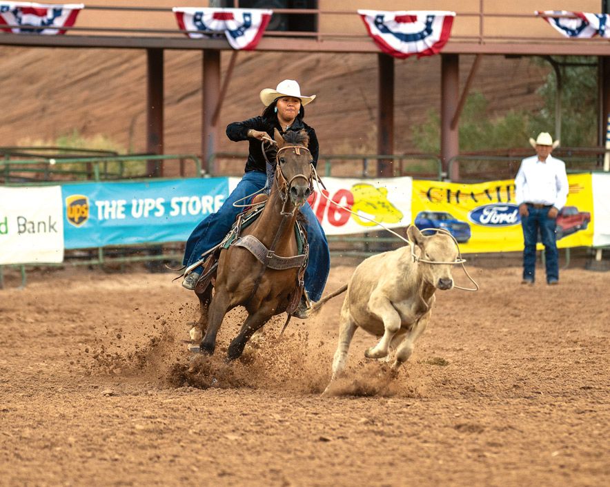 Sitting pretty: Diné breakaway roper Kadin Jodie moves up in the WPRA rankings