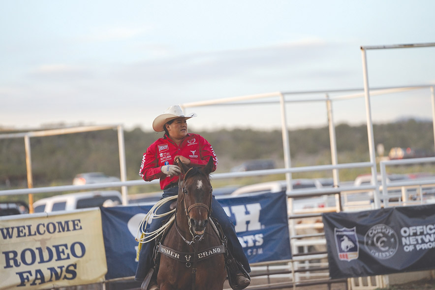 Navajo breakaway roper Danielle Lowman prepping for long summer rodeo season
