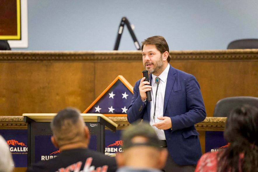 In Tuba City, Gallego says feds are failing Navajo veterans