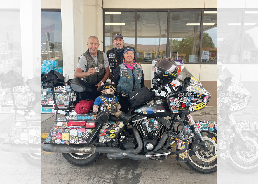 Teggy Bear rides for fallen warriors