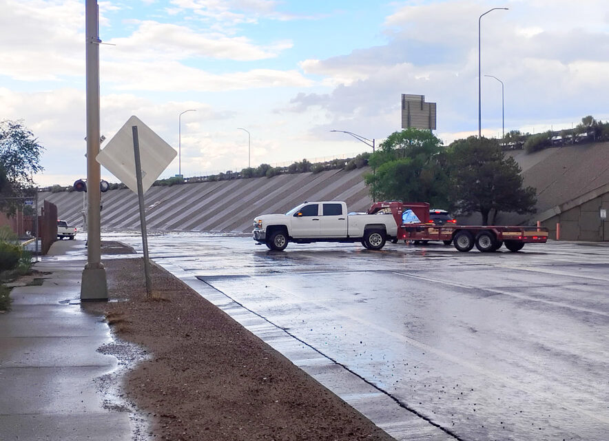Monsoon flooding swamps Gallup streets, closes roads