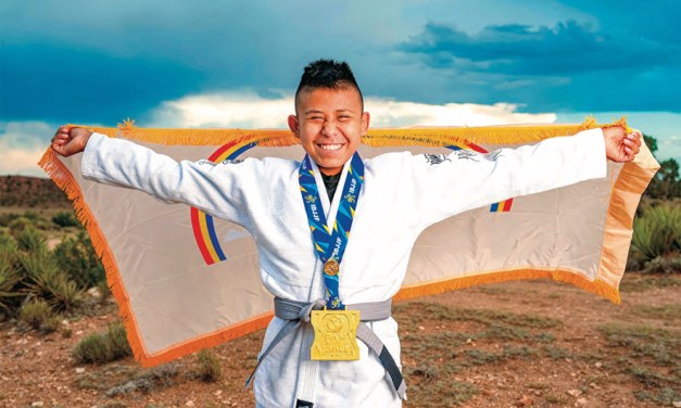 Diné mixed martial artist Aayden Redshirt wins Pan Kids IBJJF Jiu-Jitsu IBJJF Championship