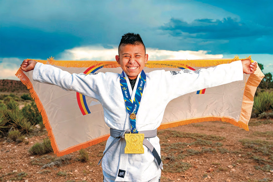Diné mixed martial artist Aayden Redshirt wins Pan Kids IBJJF Jiu-Jitsu IBJJF Championship - Navajo Times