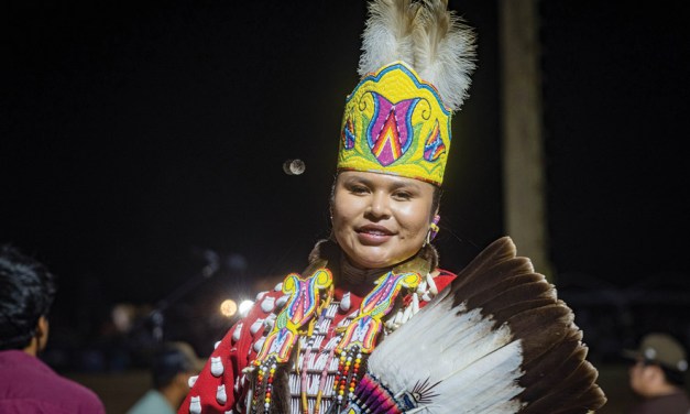 Audrey Brokeshoulder’s Sauk dancer defines the look of the 104th Ceremonial