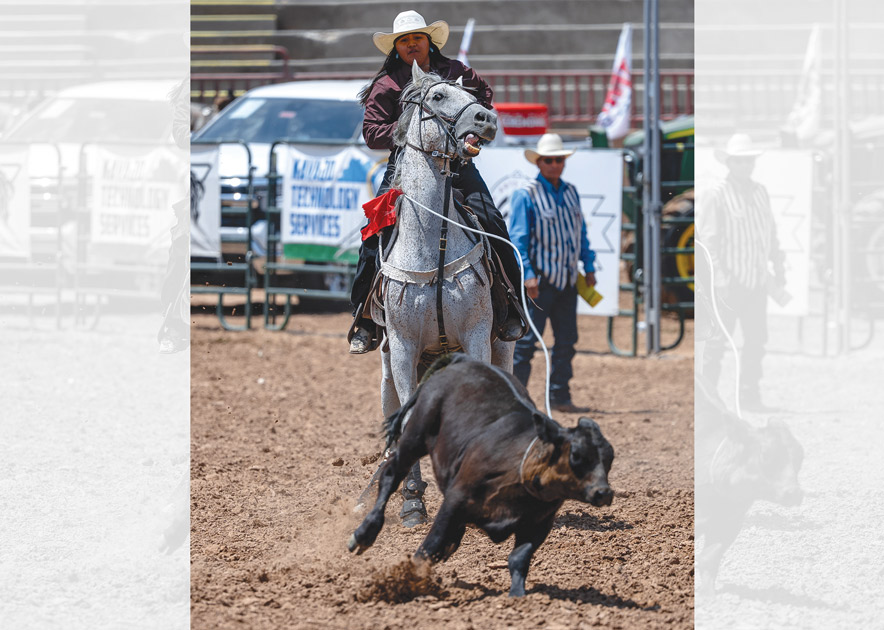 In a zone: Crownpoint cowgirl Kadin Jodie wins multiple titles at 2026 Ceremonial - Navajo Times