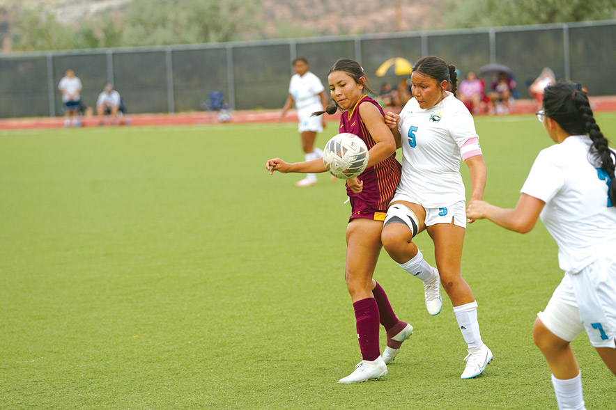 Navajo Prep girls soccer on the rise: Lady Eagles win consolation championship at Rehoboth tournament
