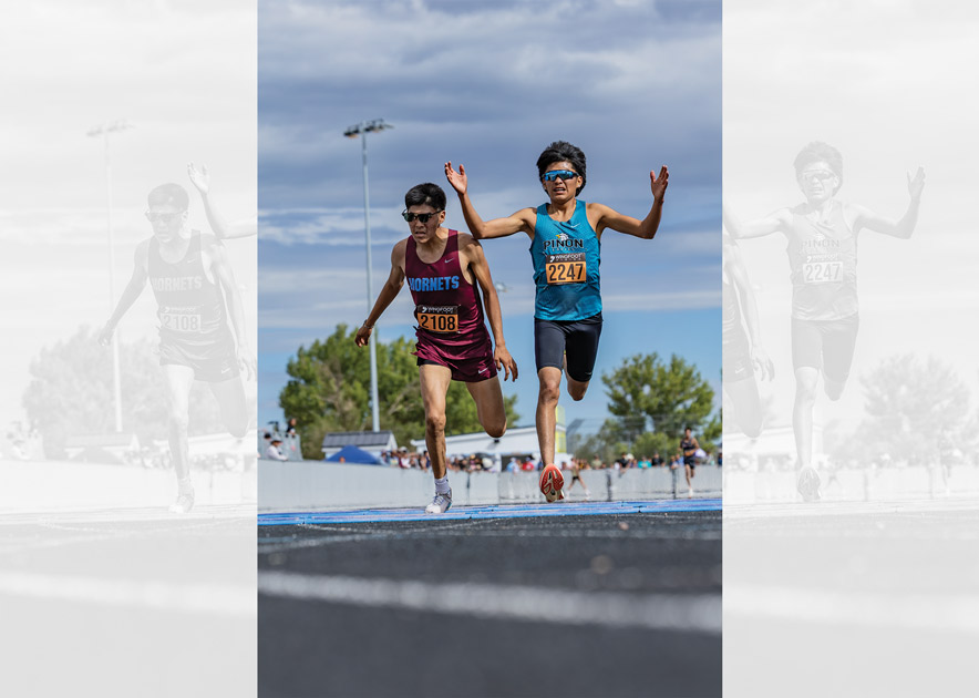Photo finish: Piñon’s Antwan Clement edges Ganado’s Levi Kee for Window Rock Invite crown