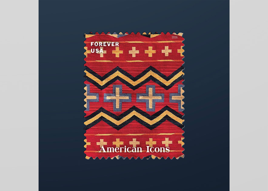 US Postal Service features blanket created by Rock Point artist Naiomi Glasses